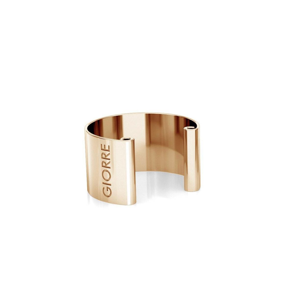 Kolczyk nausznica 0,6 cm, srebro 925 : Srebro - kolor pokrycia - Pokrycie żółtym 18K złotem