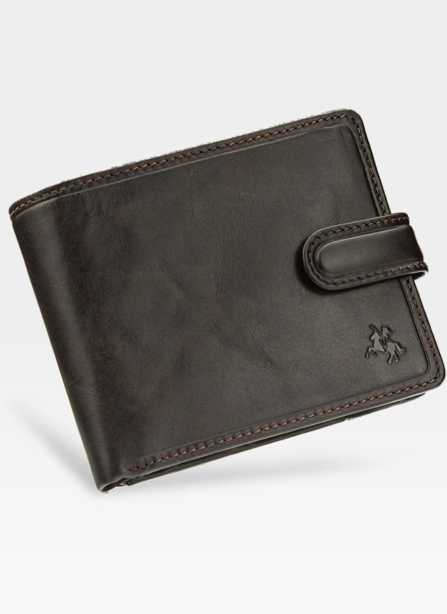 Viscont Bezpieczny Portfel Męski Skórzany Brązowy RFID TSC47 - brązowy