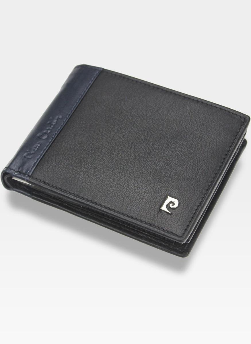 Pierre Cardin, Portfel skórzany męski, 324, czarny