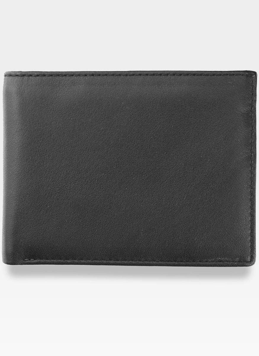 Portfel Męski Skórzany Visconti Wbudowana Technologia RFID - czarny + czerwony