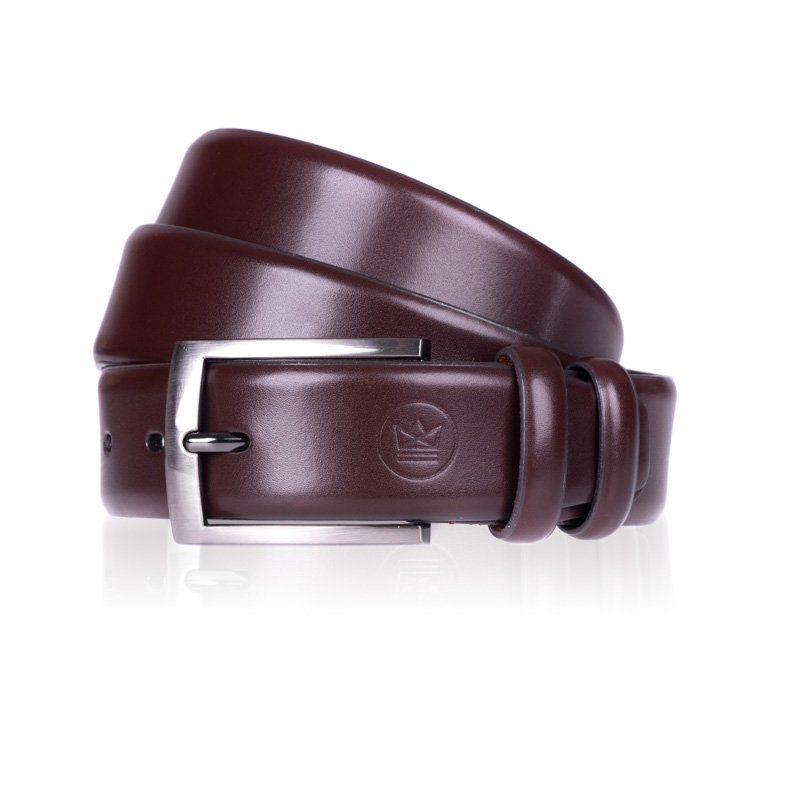 Pasek NANDY Skórzany Elegancki Szyty Polski B35 100-115, B35-BRAZ-100-115