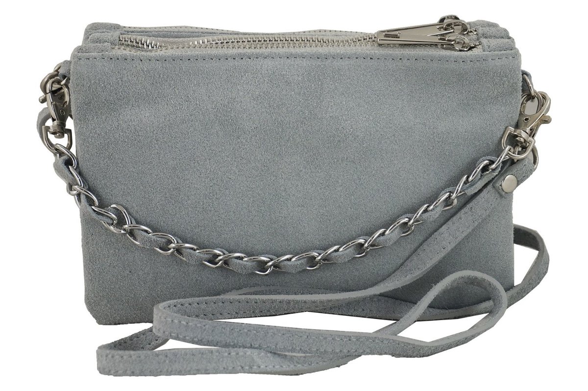 Barberini's - listonoszka zamszowa - Szara jasna - Szary jasny