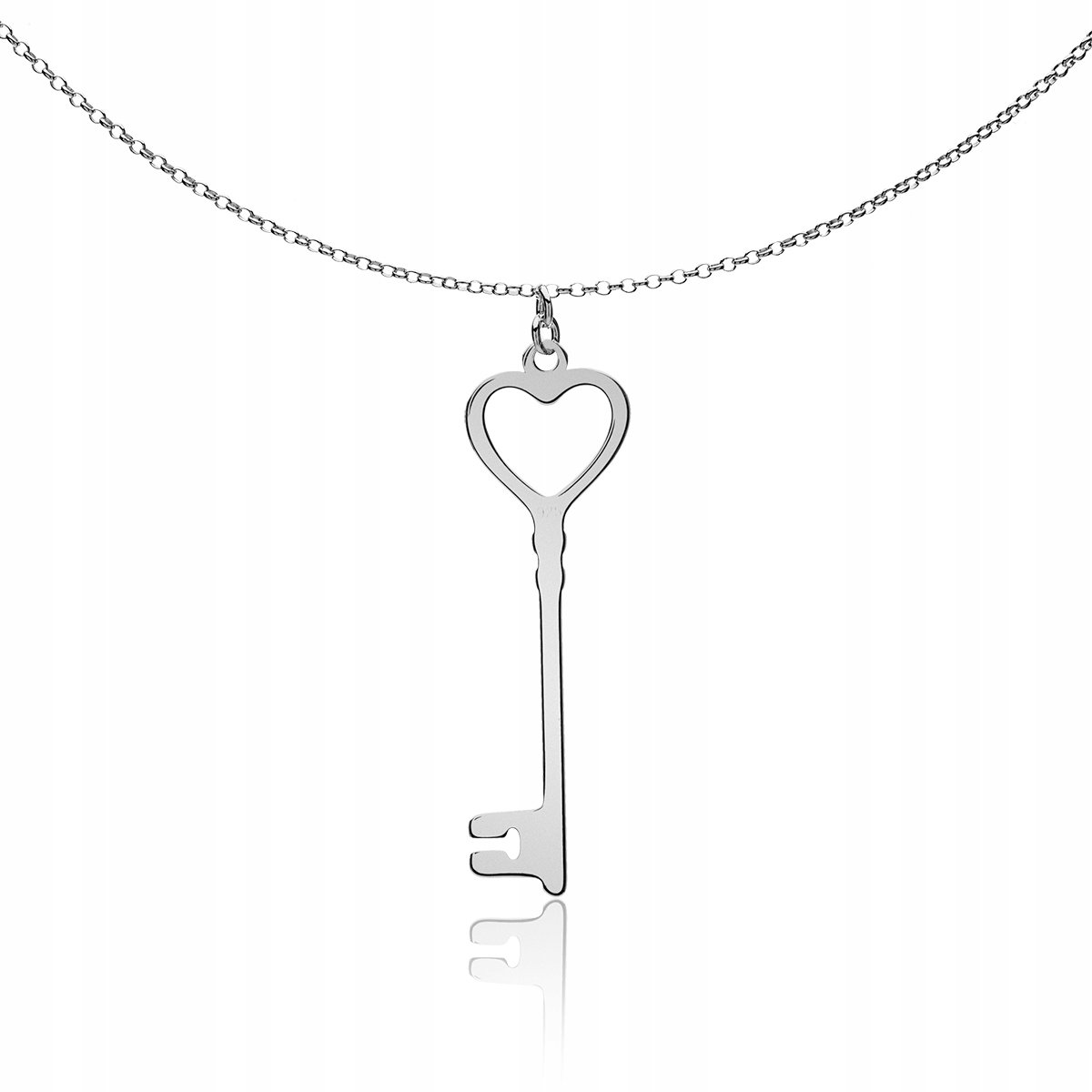 Naszyjnik z kluczykiem srebrny