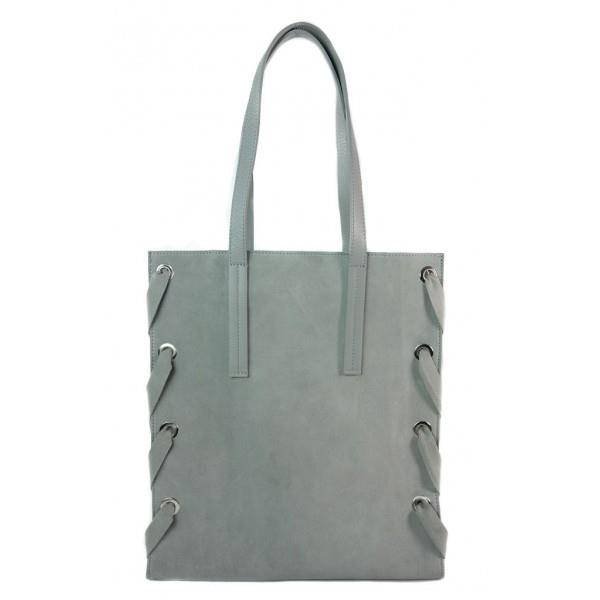 Vera Pelle, Shopperka-worek damski, WK745G, szary