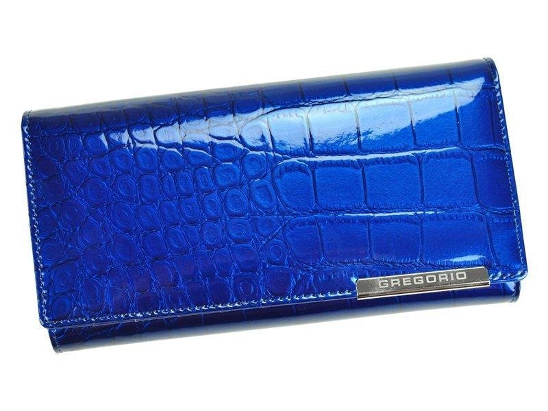 Portfel damski skórzany PELLUCCI BC-102 Niebieski - niebieski