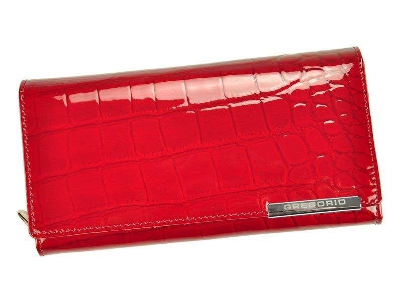 Portfel damski skórzany PELLUCCI BC-106 Czerwony - czerwony