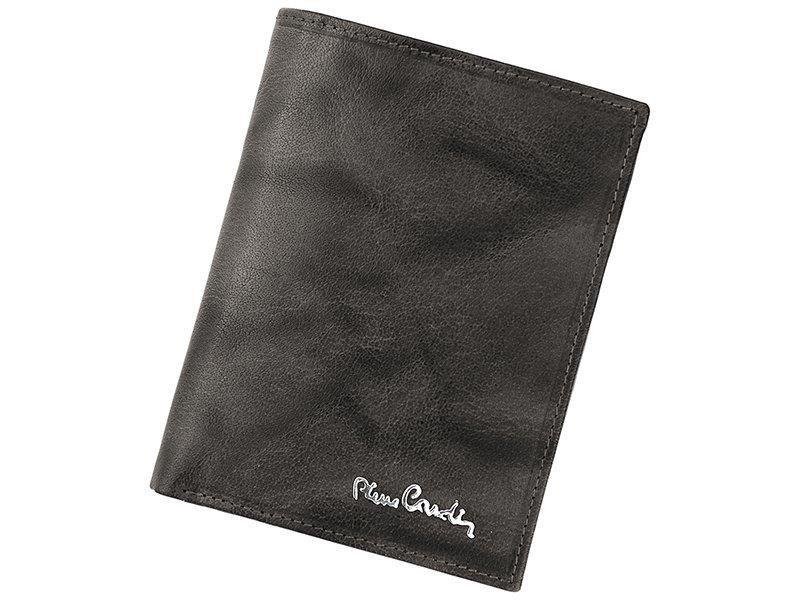 Pierre Cardin, Portfel skórzany męski, Fossil, Tilak12 326, popiel, ochrona RFID