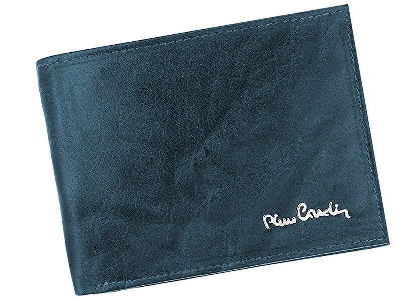 Pierre Cardin, Portfel skórzany męski, Fossil, Tilak12 8805, niebieski, ochrona RFID
