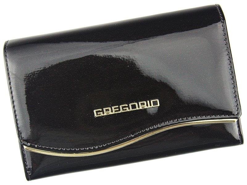 Portfel damski skórzany GREGORIO ZLF-112 Ciemny brąz - ciemny brąz