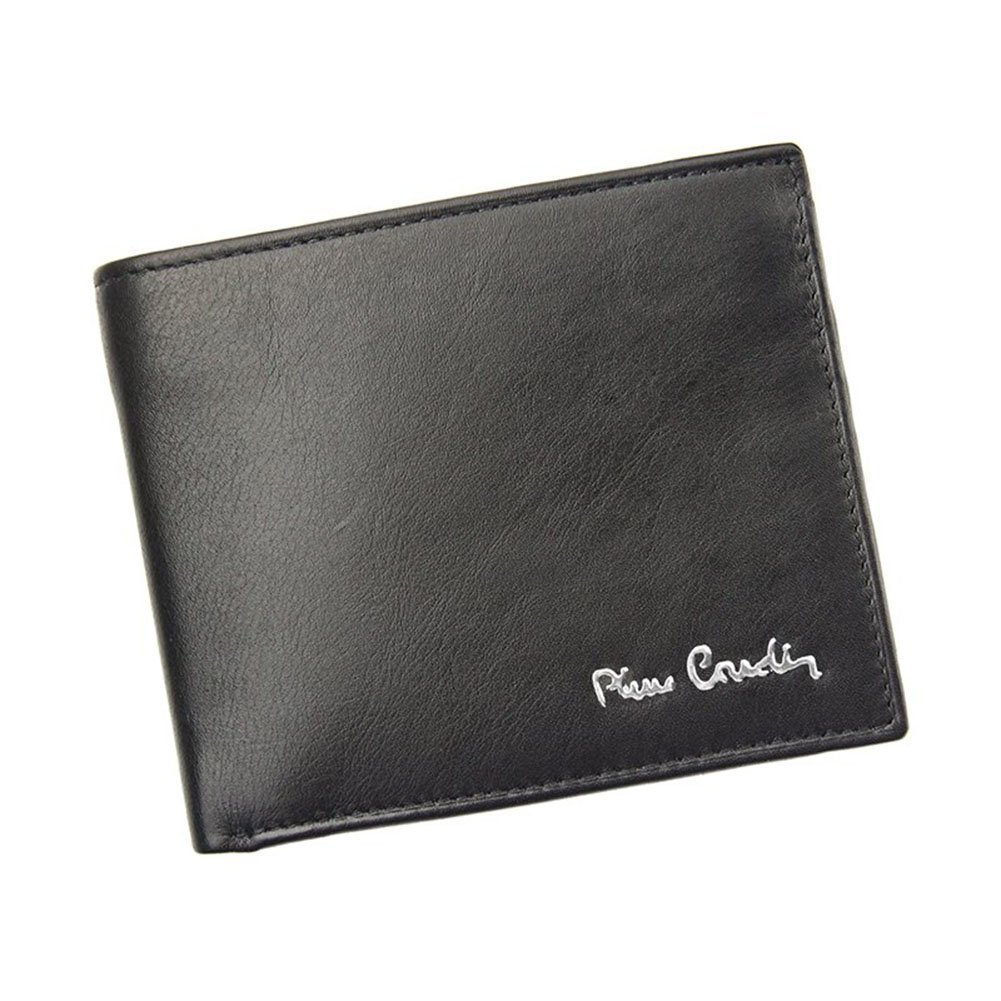 Pierre Cardin, Portfel skórzany męski, Tilak06 8824, czarny, ochrona RFID