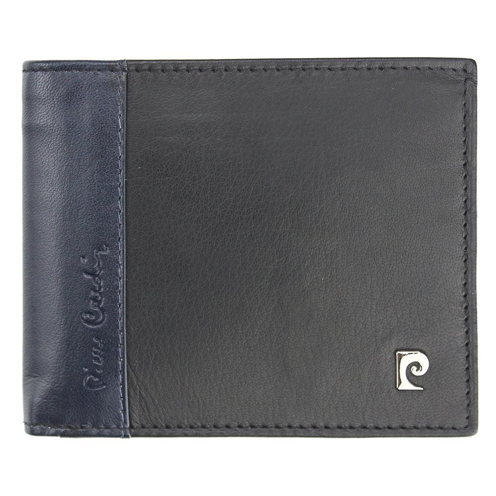 Pierre Cardin, Portfel skórzany męski, Tilak30 8824, czarny/niebieski