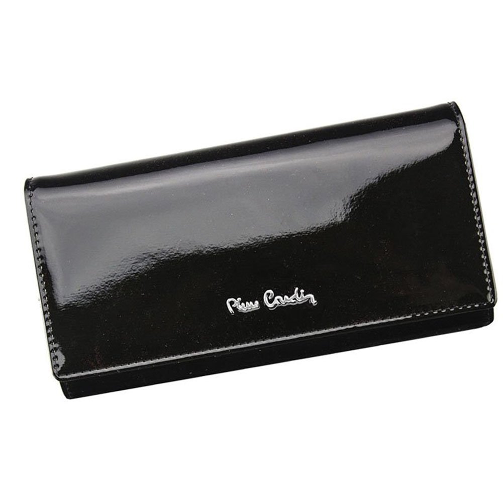 Pierre Cardin, Portfel skórzany damski, 05, Line 106, czarny