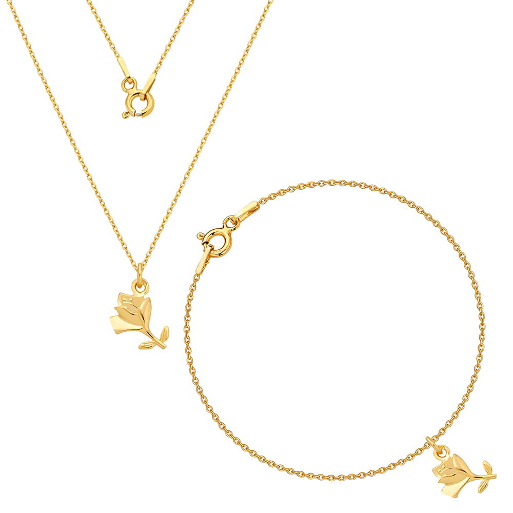 MYNESS Komplet z różą /339/