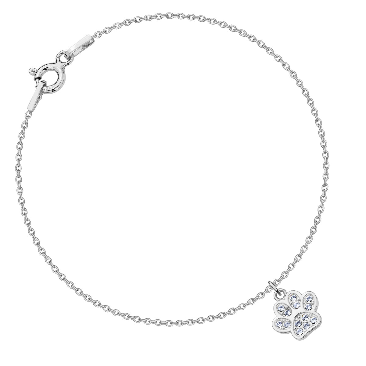 MYNESS Bransoletka z psią łapką z kryształami Swarovski /1807/