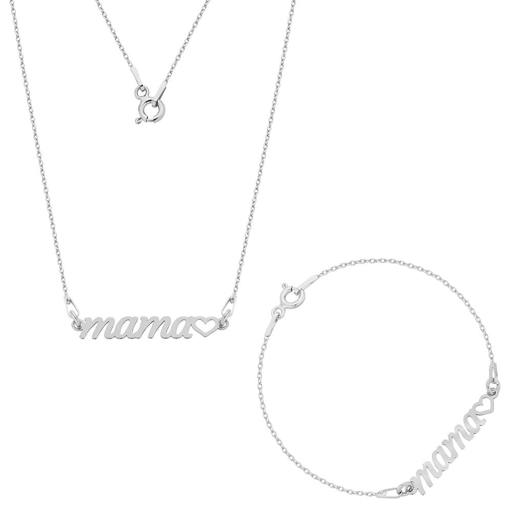 MYNESS Komplet z napisem Mama z sercem /350/