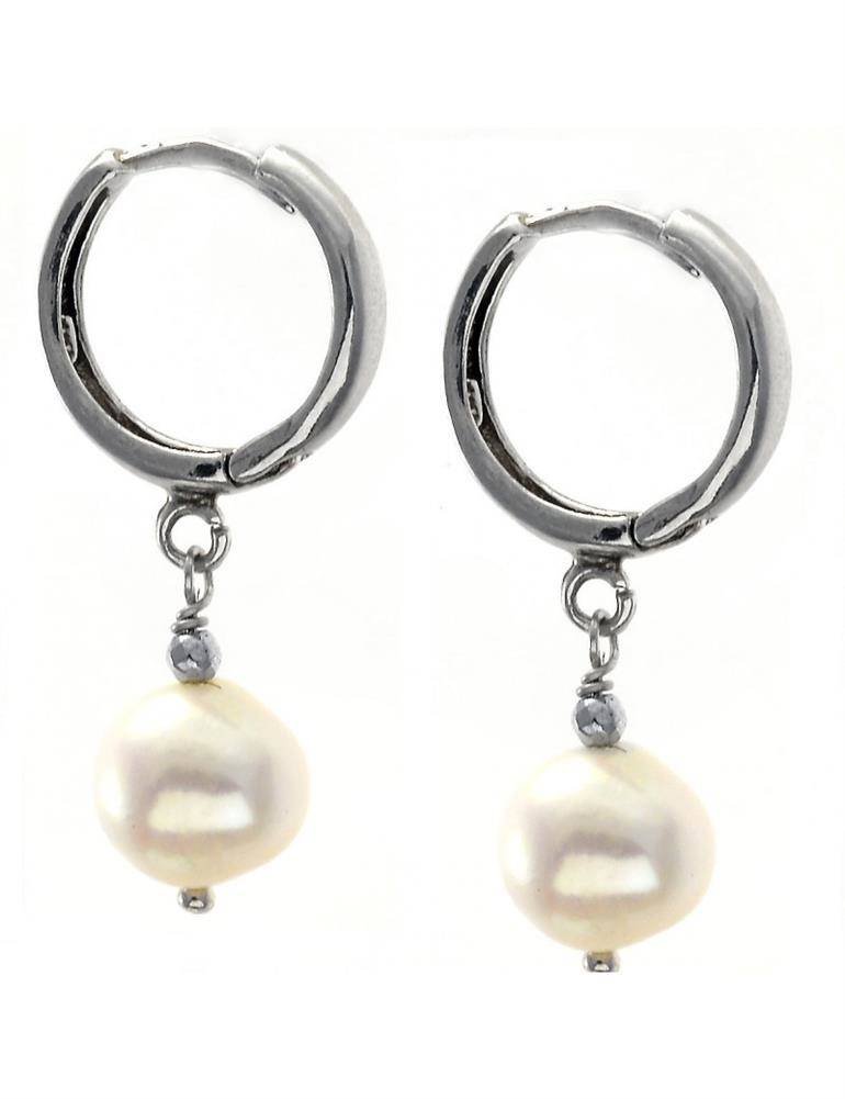 Kolczyki RONDA Perła 925