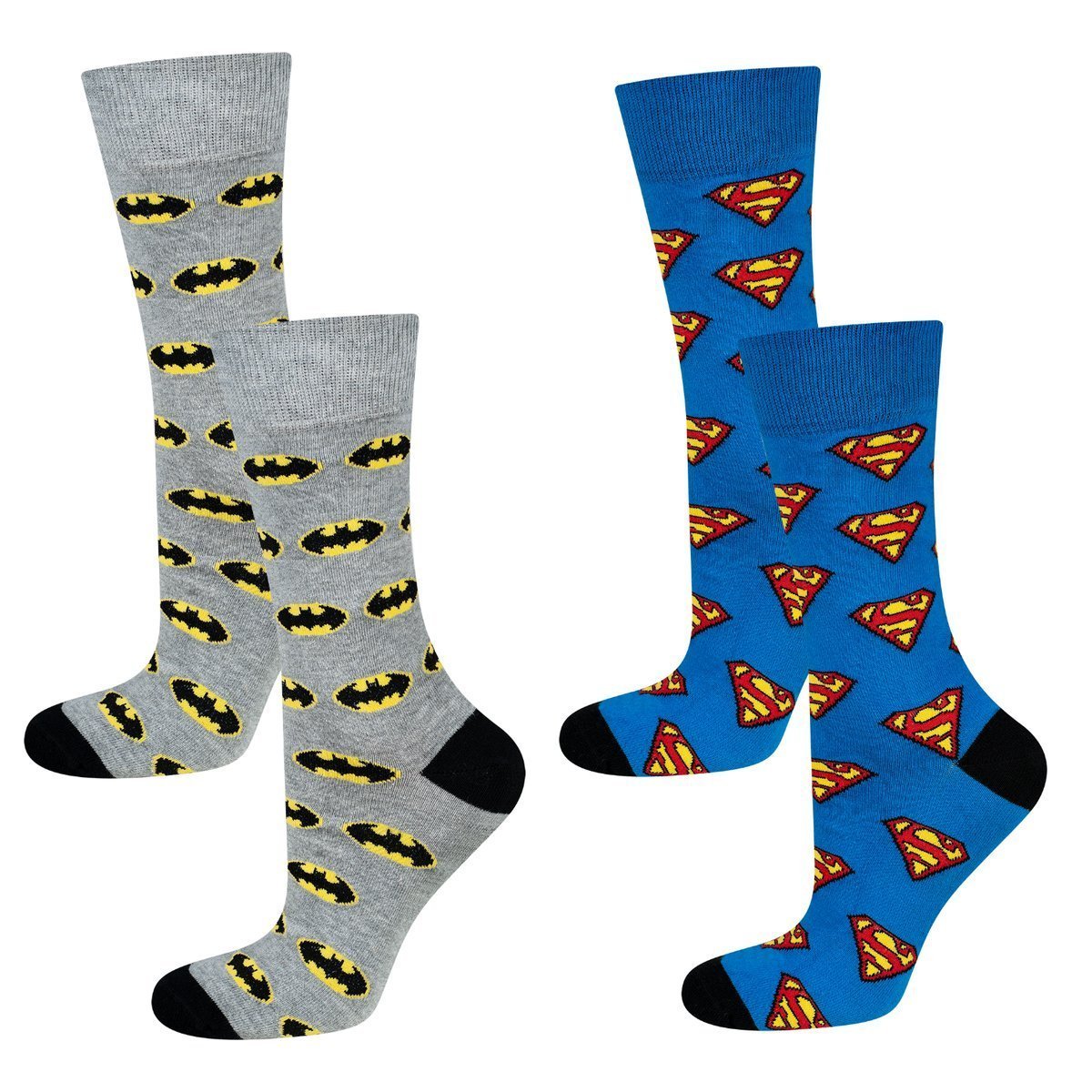 Zestaw 2x Skarpetki męskie SOXO GOOD STUFF Batman Superman DC Comics - 40–45