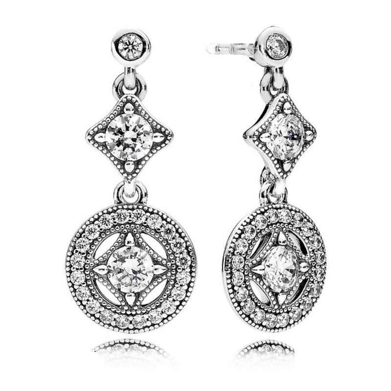 Kolczyki SREBRO 925 błyszczące cyrkonie Koła