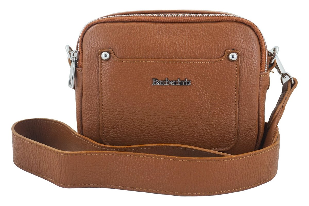 Listonoszka damska na szerokim pasku - Brązowa jasna