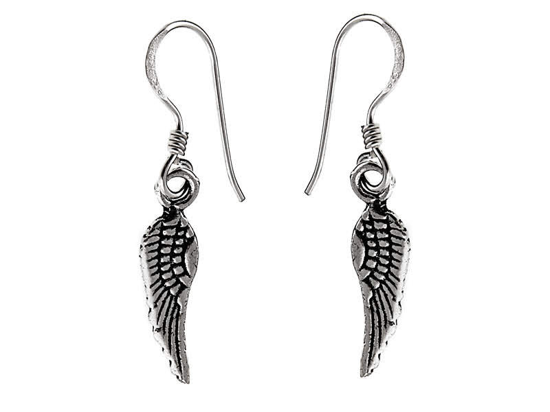 Kolczyki srebrne skrzydła skrzydełka k1771 - 0,9g.