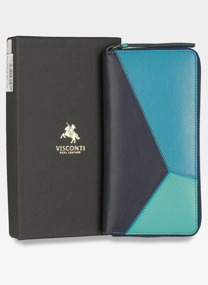 Visconti, Portfel damski skórzany, Mulikolor, Sp79