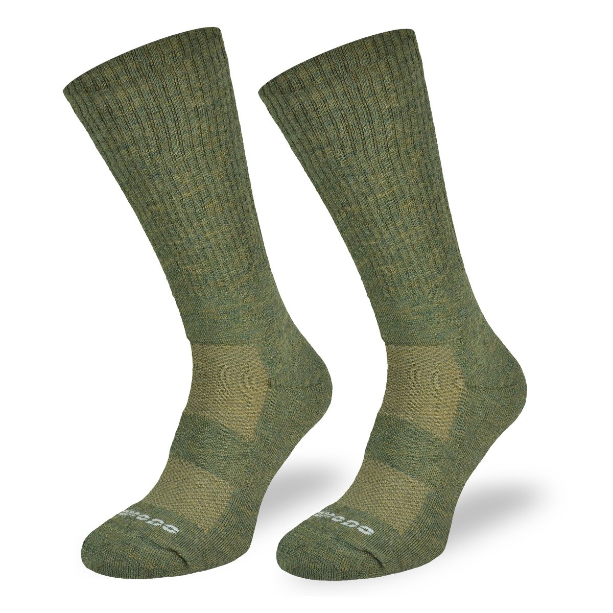 Skarpety trekingowe TRE2 khaki, wełna merino, 35/38