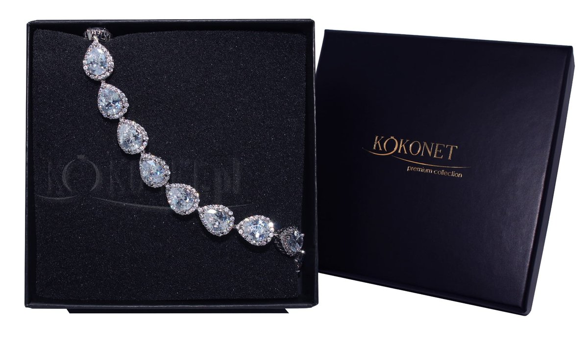 Bransoletka ślubna DROP II silver