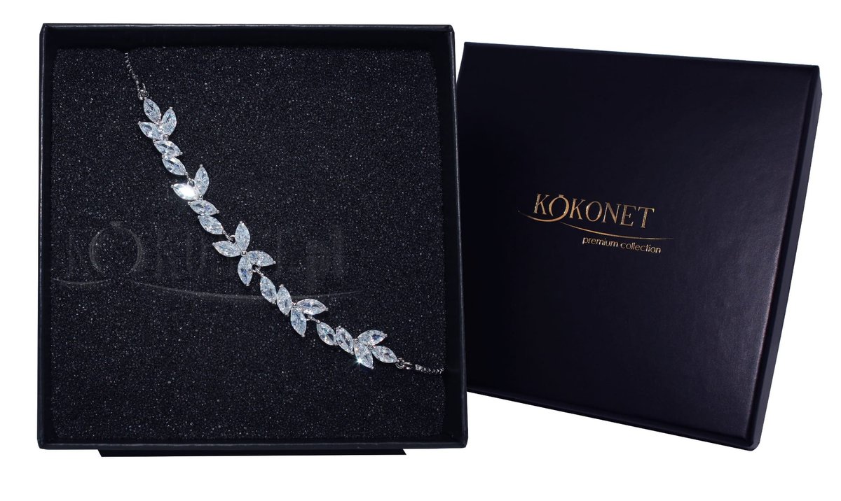 Bransoletka ślubna SEMI silver