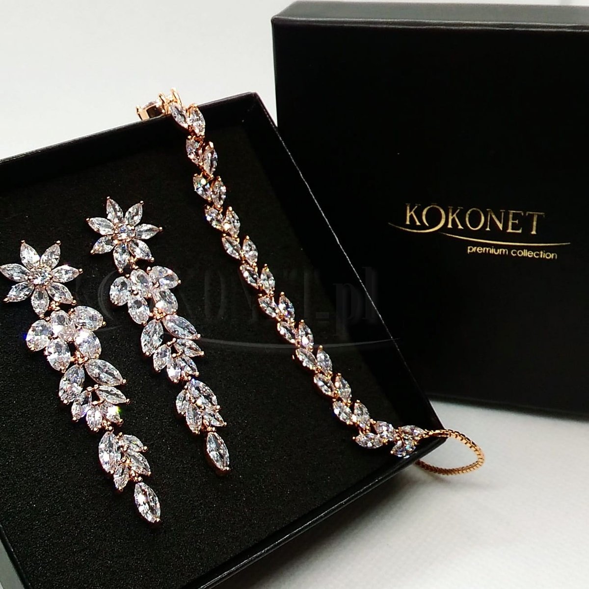 Komplet ślubny MOREE rose + ROSANA rose