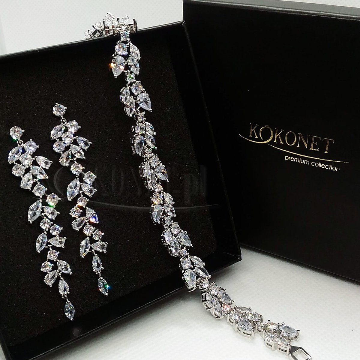 Opinie o Komplet ślubny CHLOE silver + FLORAL silver