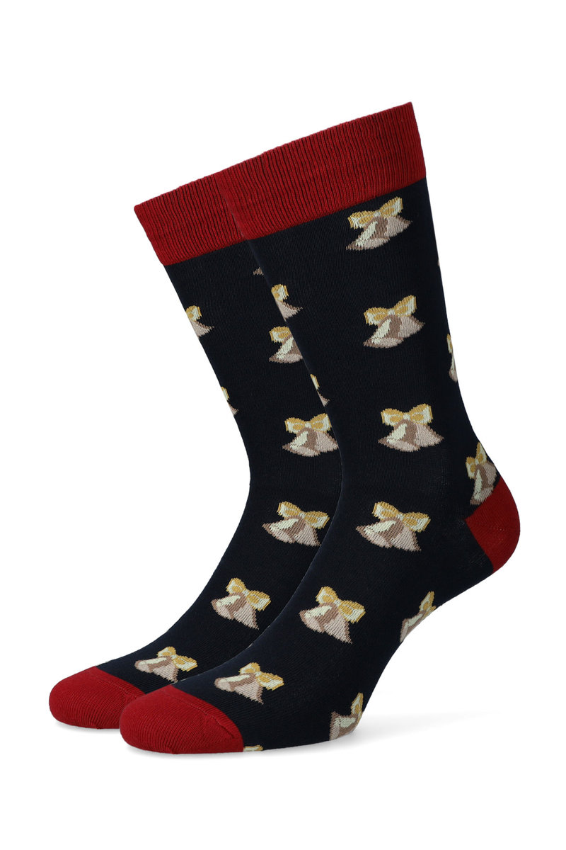 Lancerto, Skarpety granatowe w dzwoneczki, rozmiar 44/46