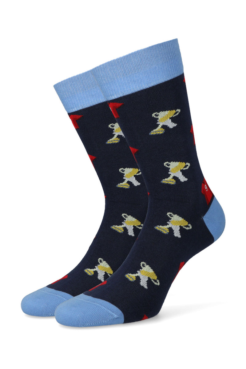 Lancerto, Skarpety granatowe w puchary, rozmiar 44/46