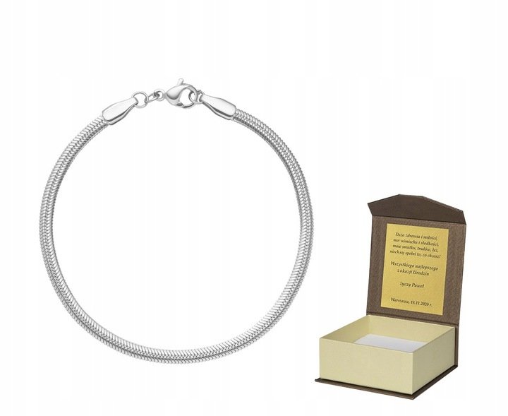 Bransoletka srebrna 17 cm do Pandora Charms B44