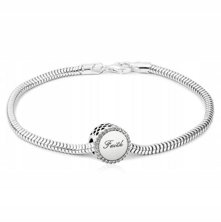 Bransoletka srebrna do Pandora charms 18 cm B141