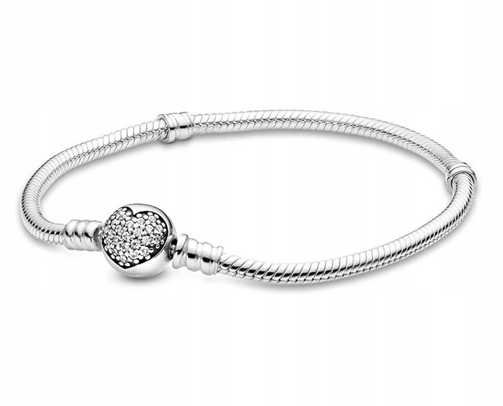 !NEW 925 BRANSOLETKA 17 CM DO PANDORA CHARMS B119!