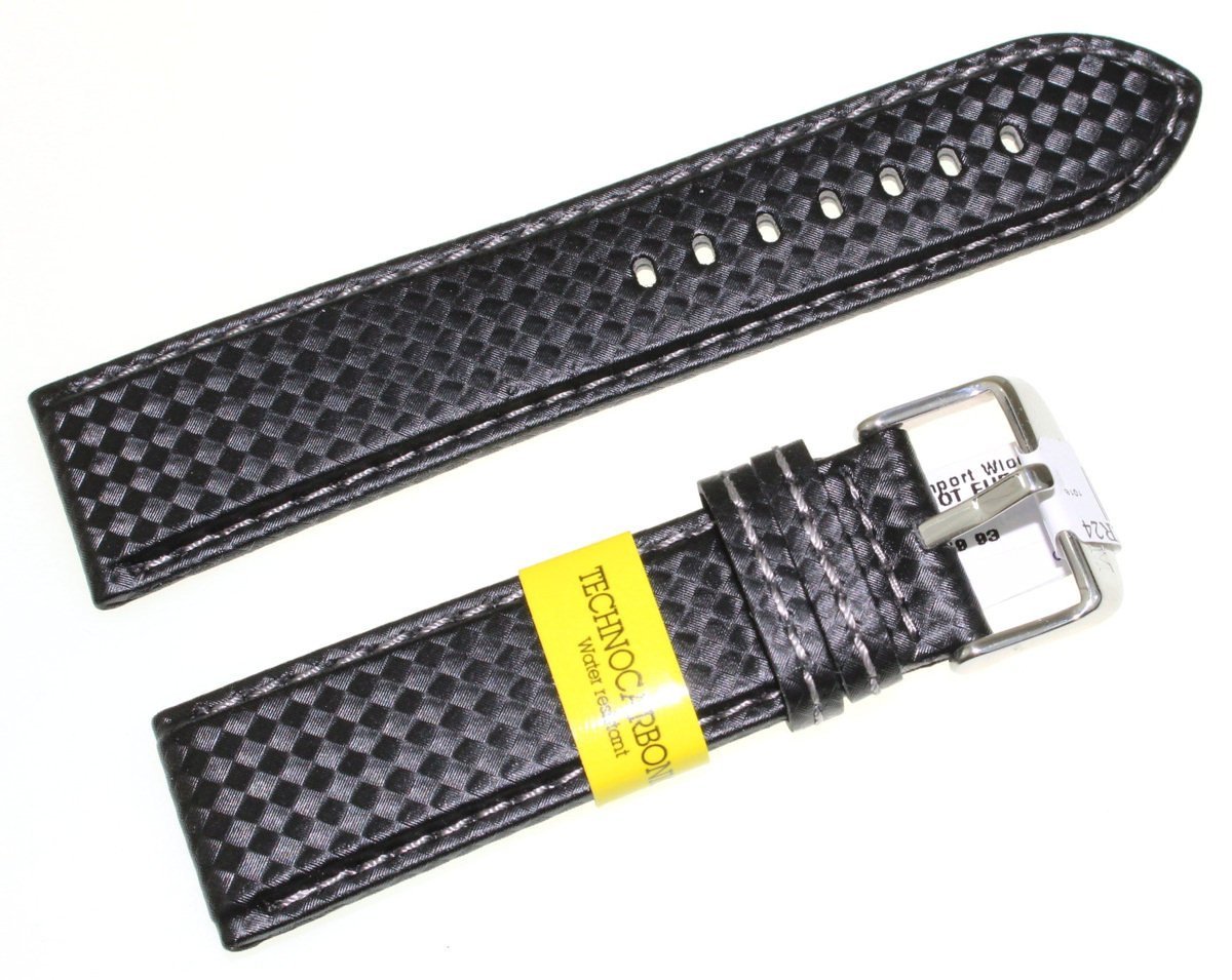 Karbonowy wodoodporny pasek do zegarka 24 mm Morellato A01U3586977891CR24