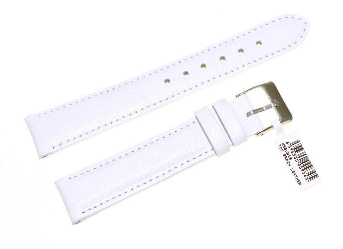 Minet Skórzany pasek do zegarka 18 mm Minet MSBUW18 Top Grain 7051-uniw