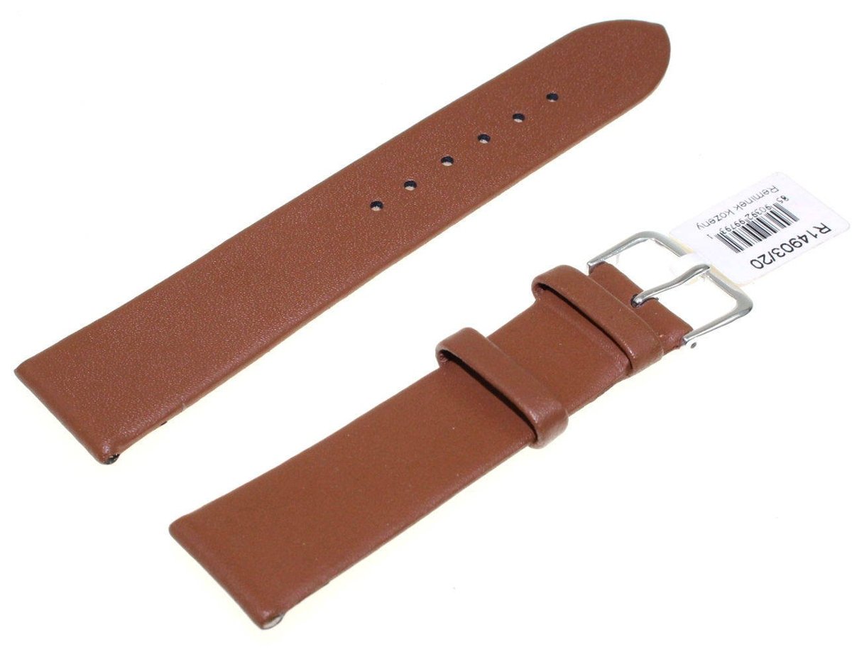 Skórzany pasek do zegarka 20 mm JVD R14903-20