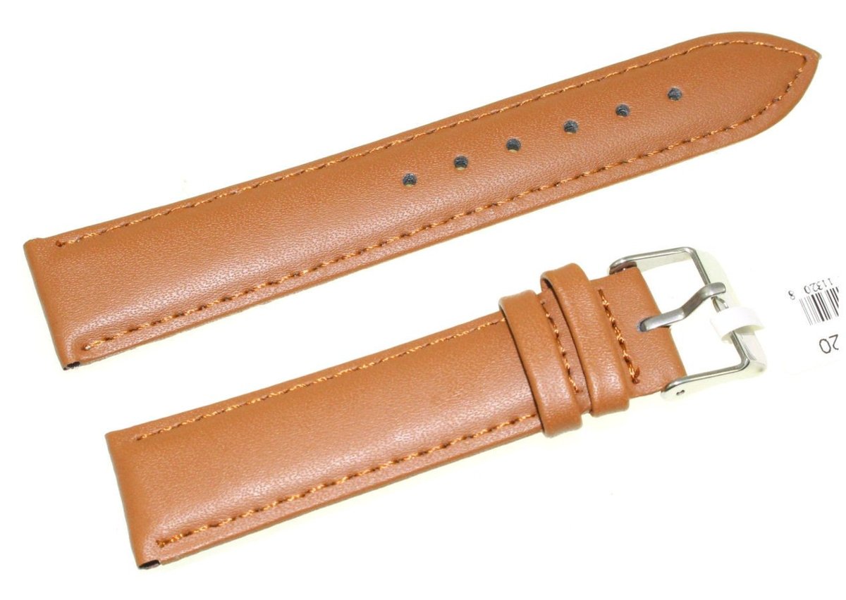 Skórzany pasek do zegarka 20 mm JVD R17403-20