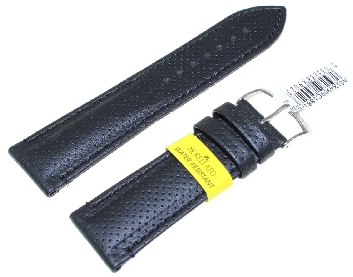 Skórzany wodoodporny pasek do zegarka 24 mm Morellato A01X4909C18819CR24