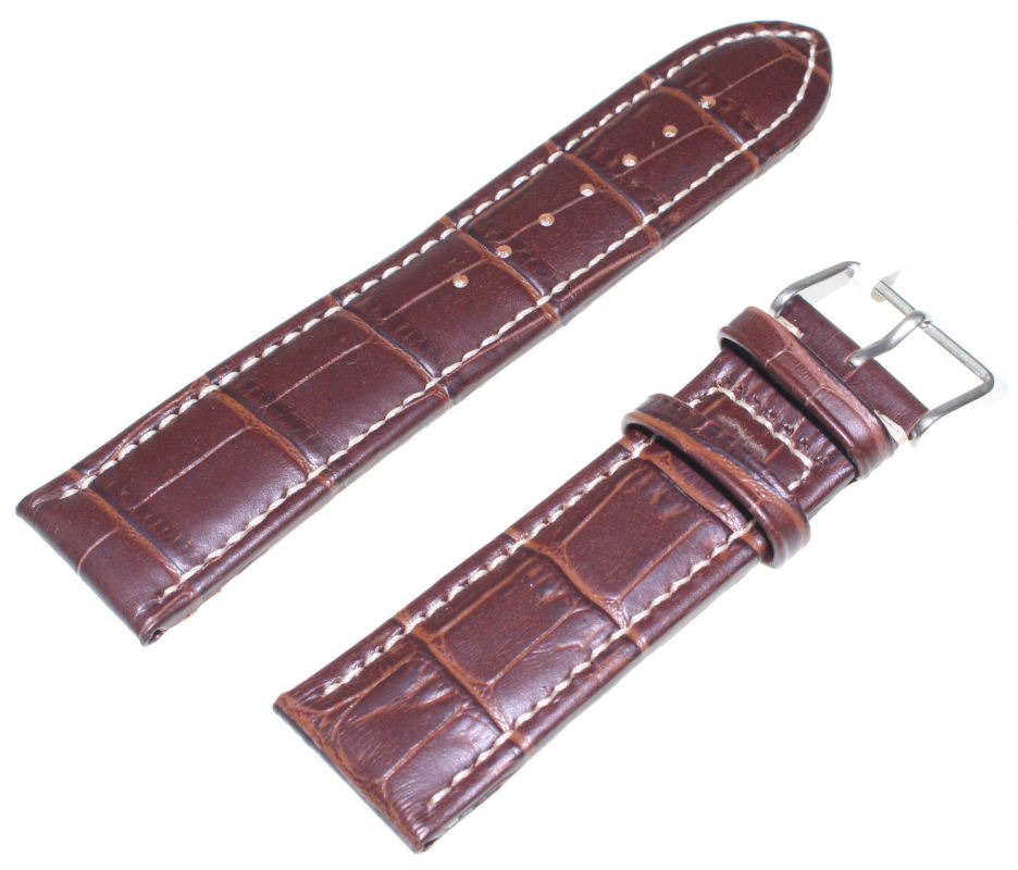 Skórzany pasek do zegarka 24 mm JVD R14502-24