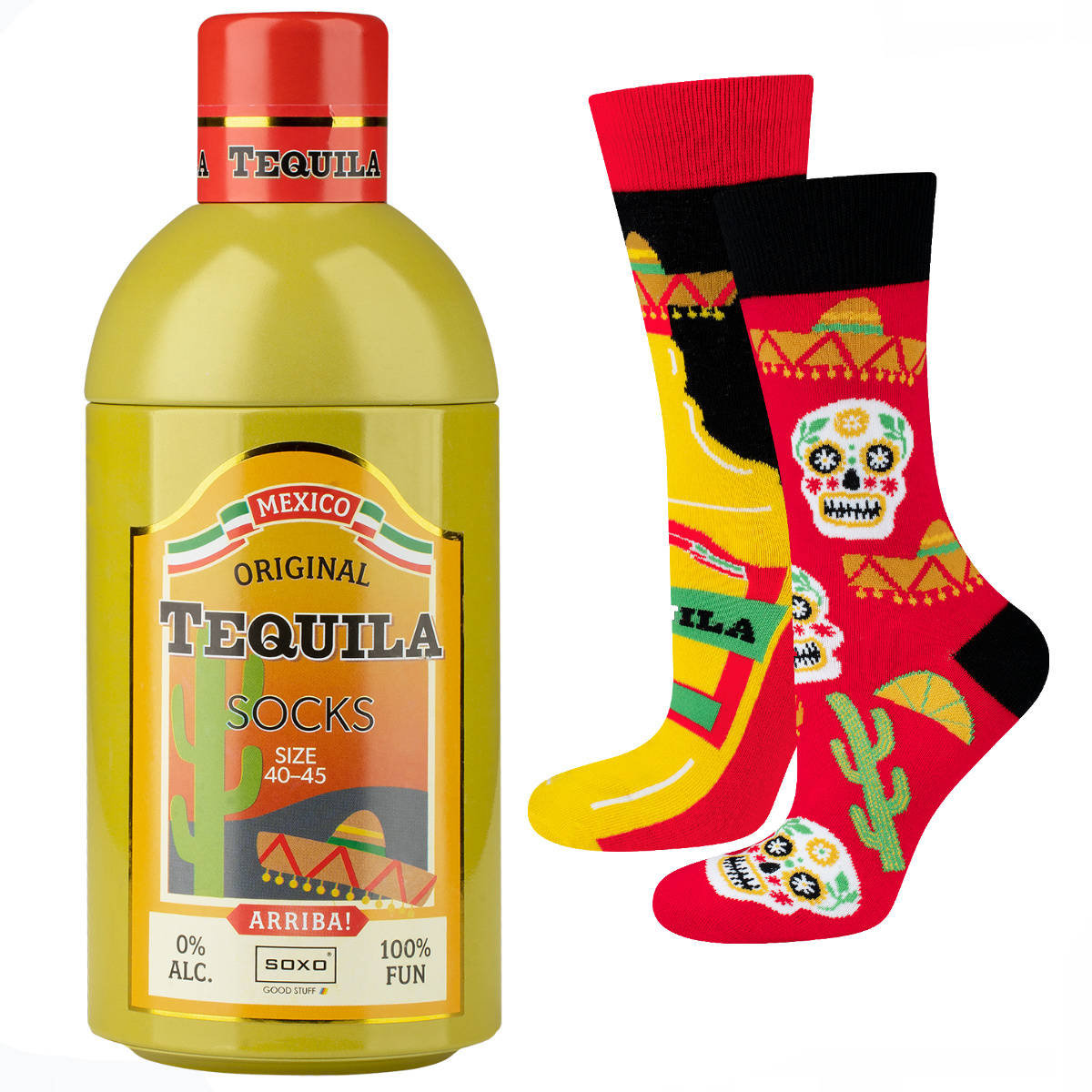 Soxo Skarpety męskie butelka Tequili