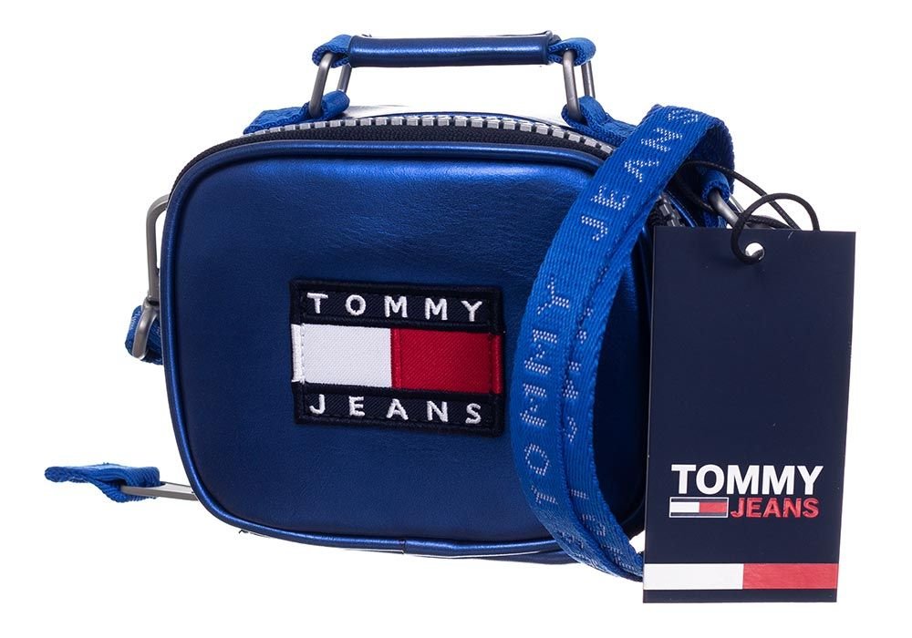 TOMMY  HILFIGER TOREBKA DAMSKA MINI TJW HERITAGE NANO BAG BLUE AW0AW09887 YBR - Rozmiar: UNI