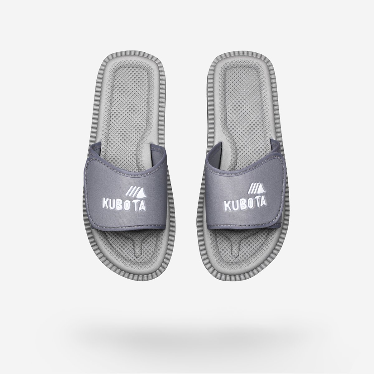 Klapki Kubota Rzep Szare 34