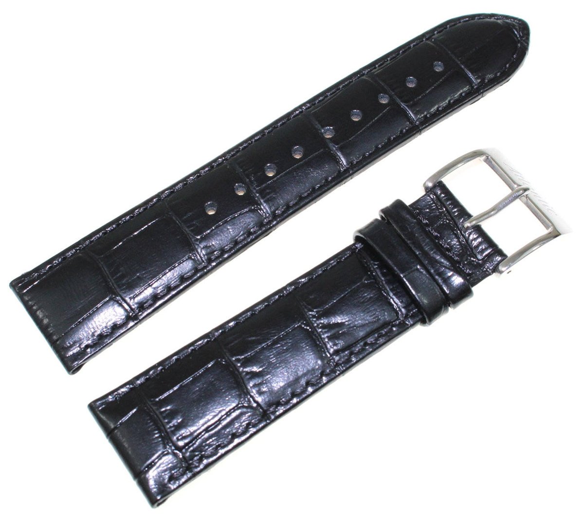 Pasek do zegarka Atlantic 22 mm czarny