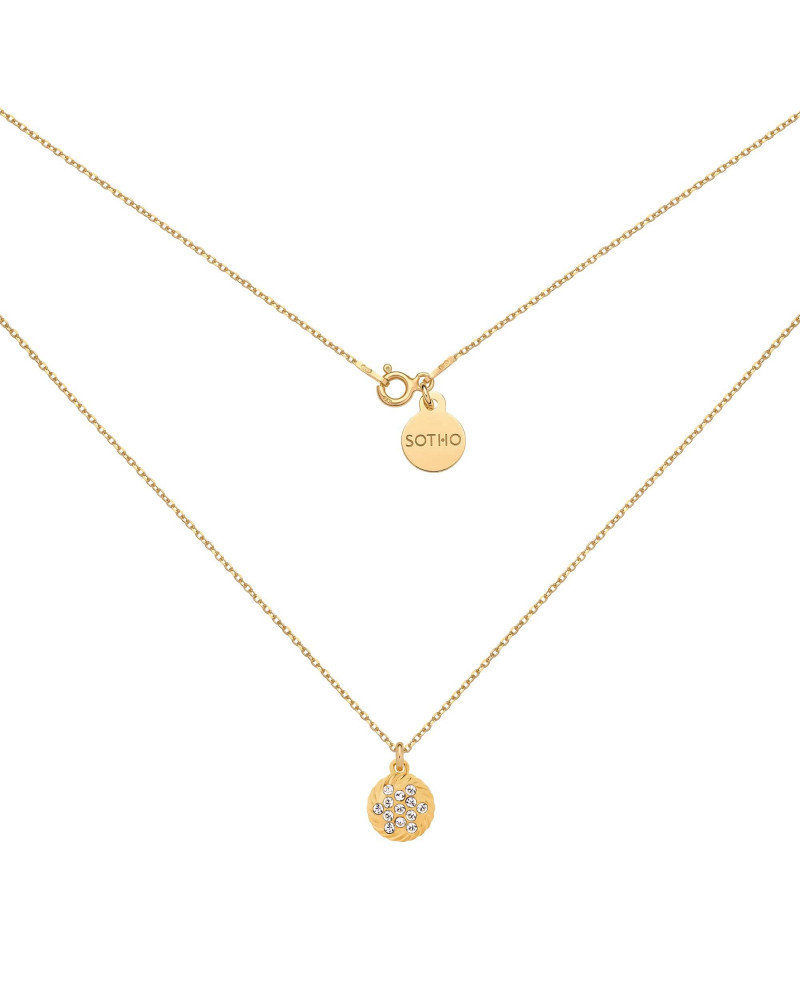 Złoty naszyjnik z zawieszką SWAROVSKI® CRYSTAL