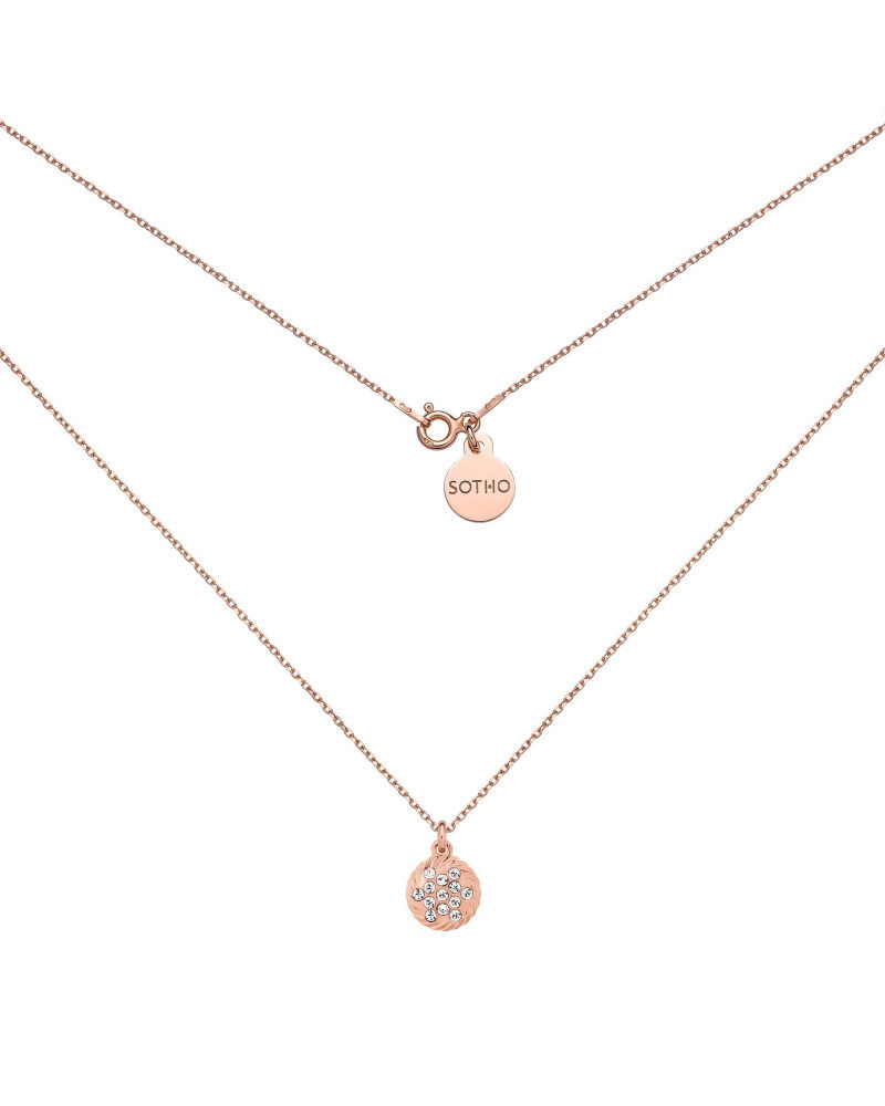 Naszyjnik z różowego złota z zawieszką SWAROVSKI® CRYSTAL