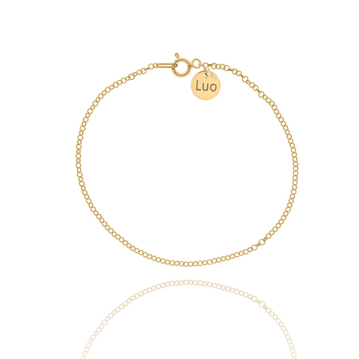 Bransoletka srebrna pozłacana