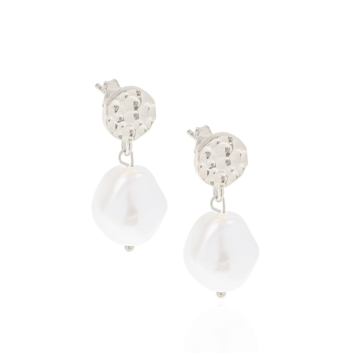 Kolczyki srebrne z perłami