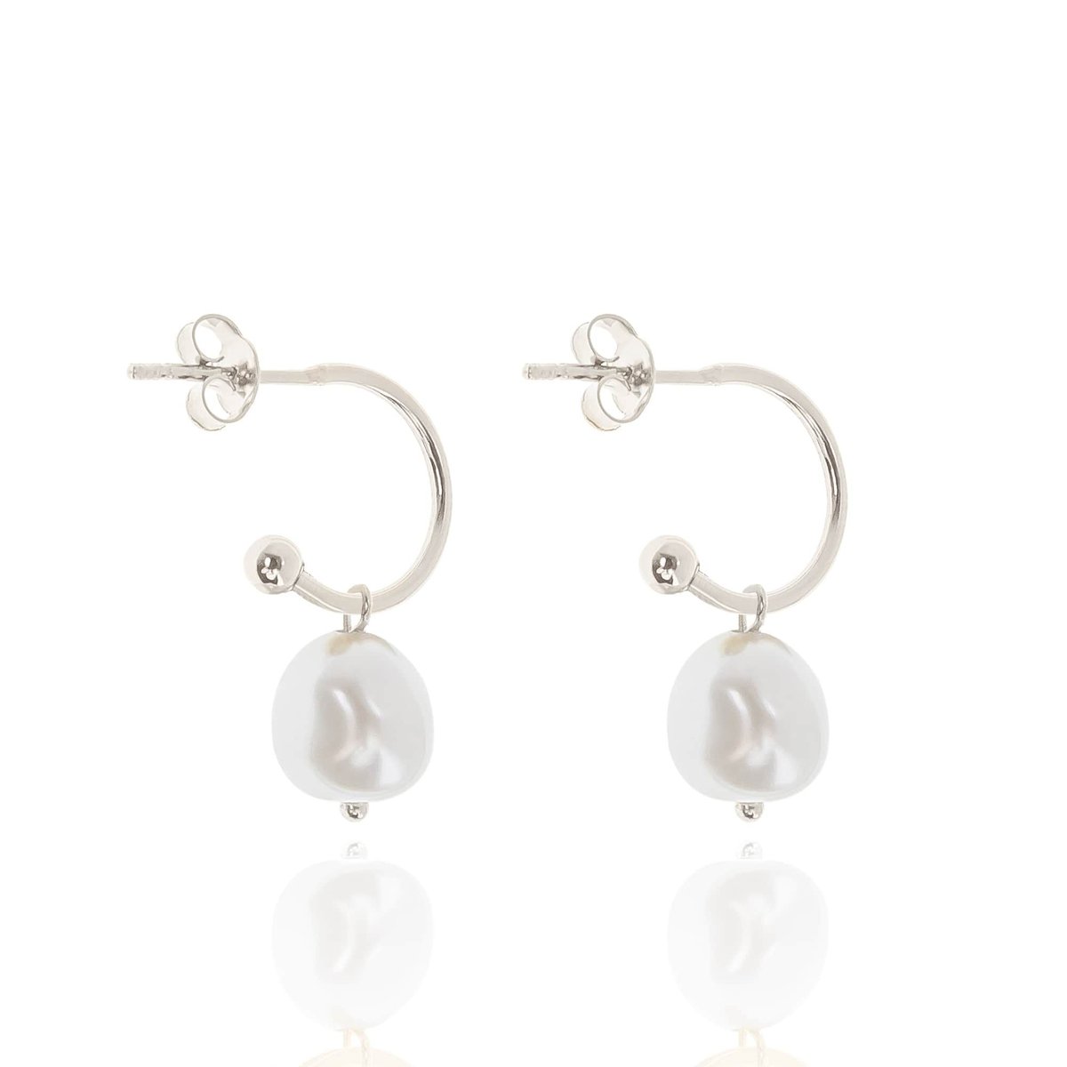 Kolczyki srebrne z perłami